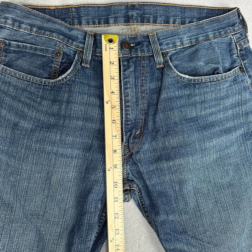 Levis 559 Jeans Mens 34x30 Blue Regular Straight Mid Rise Medium Wash